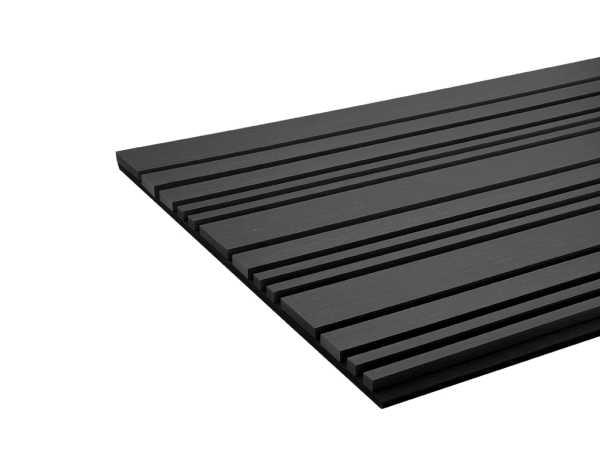 Akustikpaneele Wandverkleidung Venus Schwarz 240 cm