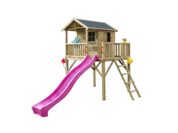 Stelzenhaus Funny XXL 14 mm kdi inkl. Rutsche violett
