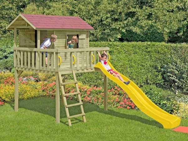 Stelzenhaus SPARSET 2 Maxi inkl. Rutsche gelb