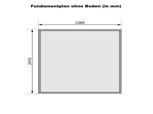 Gartenhaus Askola 3,5 19 mm terragrau