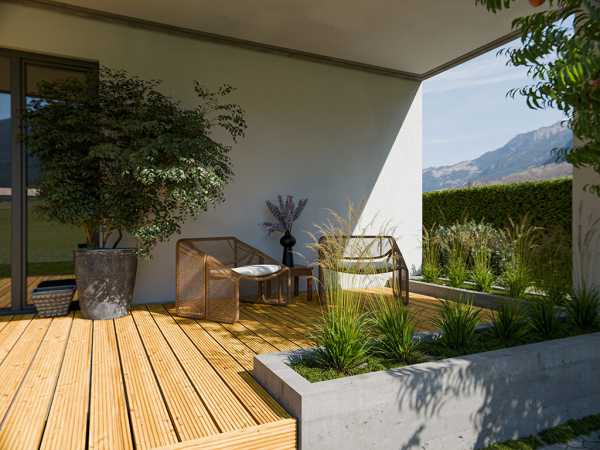 Terrassendiele Sibirische Lärche