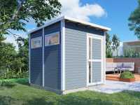 Vorschau: Gartenhaus Punta 2 19 mm hellgrau Vorschau: Gartenhaus Punta 2 19 mm hellgrau