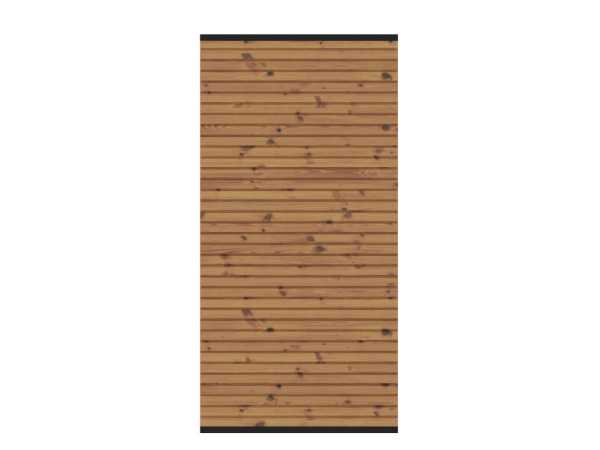 SYSTEM NEO Thermo-Holz Zaunfeld-Set schmal