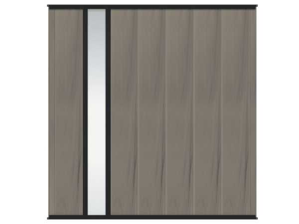 Sichtblende FLEX-FENCE Hauptelement BPC Creativ Lightbrown