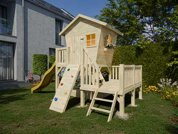 Stelzenhaus Big Birdy KDI inkl. Rutsche gelb