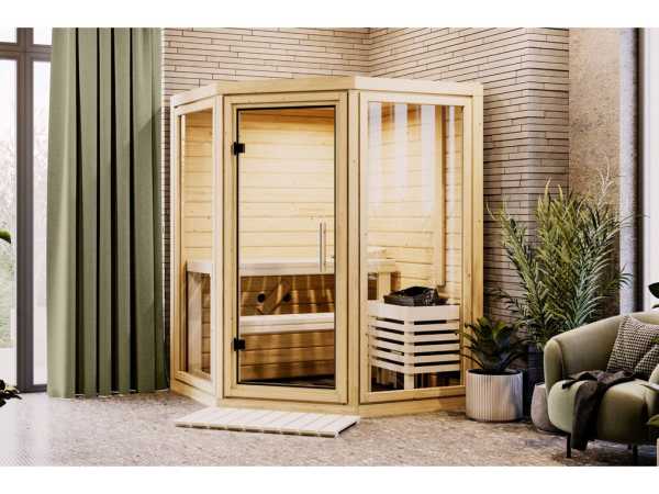 Sauna Yuma SET mit Ofen 9 kW, integrierter Steuerung