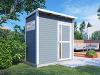 Vorschau: Gartenhaus Punta 1 19 mm hellgrau Vorschau: Gartenhaus Punta 1 19 mm hellgrau