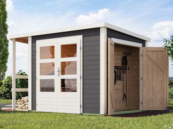 Gartenhaus Multifunktionshaus Pultdach 28 mm