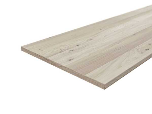 Leimholz europäische Eiche Rustikal, 18 mm, 2500 x 400 mm