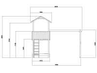 Vorschau: Spielturm Tilly Classic mit Doppelschaukel KDI inkl. Rutsche blau + Sitze blau Vorschau: Spielturm Tilly Classic mit Doppelschaukel KDI inkl. Rutsche blau + Sitze blau