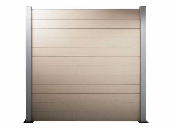 Bohlenset für WPC Steckzaunsystem Larvik beige