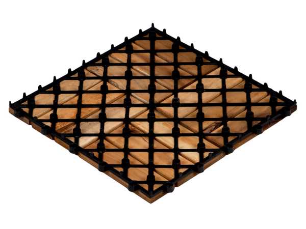 Terrassenfliese Akazie NATUR-geölt