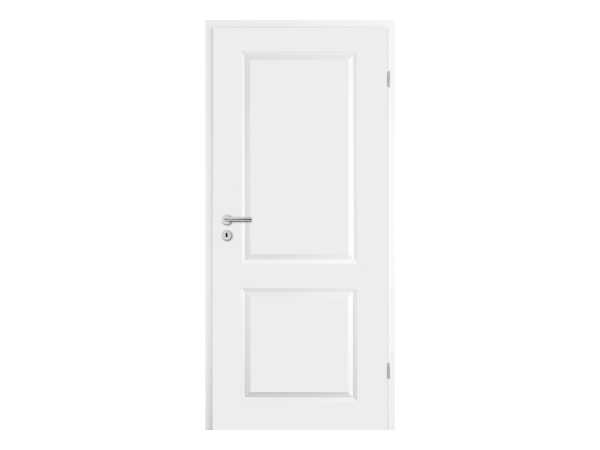 Türenset Elegance 02 Weißlack RAL 9010 - Türblatt, Zarge, Drückergarnitur