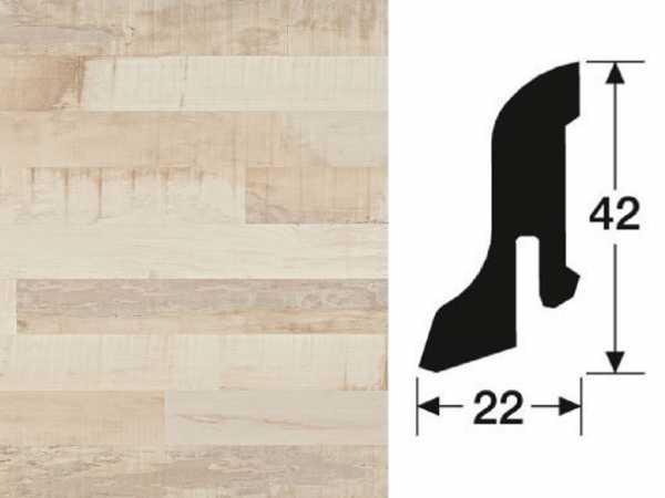Sockelleiste Ahorn Altholz hell 6167