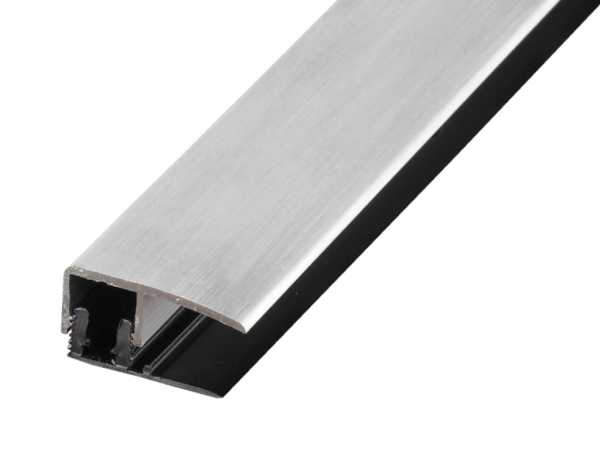 Abschlussprofil PROVARIOclip Universal Aluminium eloxiert Silber gebürstet