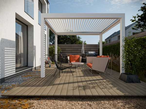 Terrassendiele WPC braun Holzoptik geprägte Oberfläche
