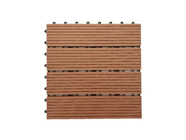 WPC-Terrassenfliese Basic braun
