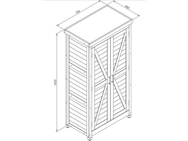 Geräteschrank "John" für Innen- und Außenbereich