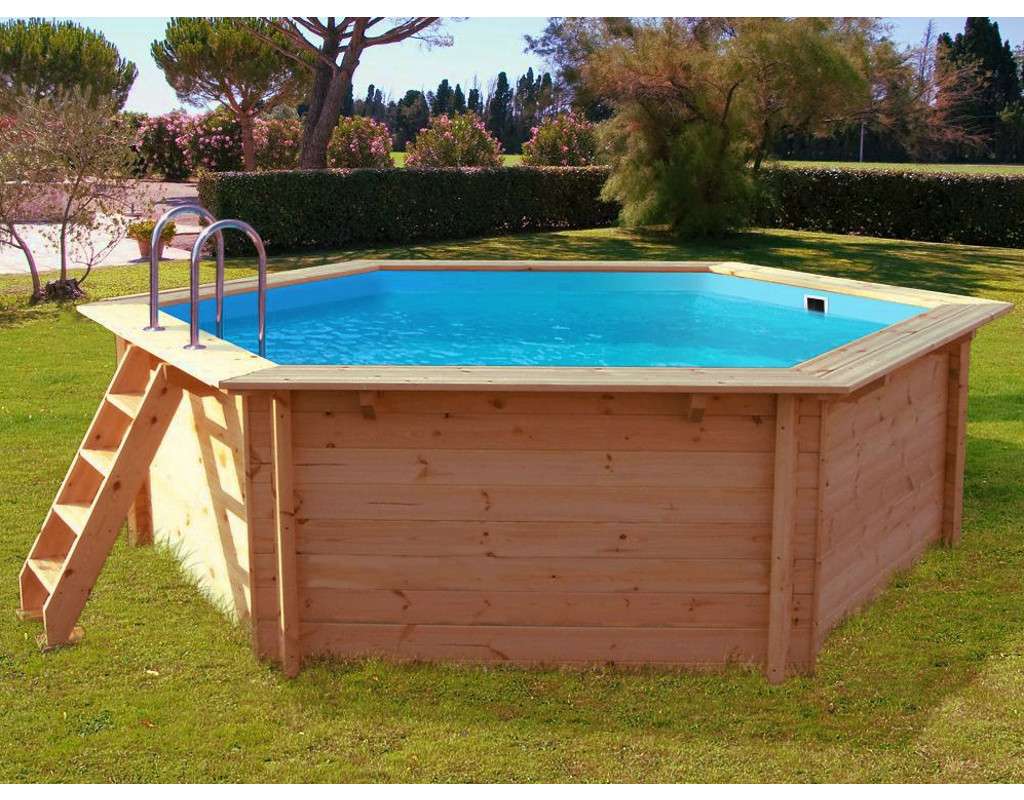 Holzpool &quot;Bali&quot; 8eck 530 cm Standard Set Holzpool