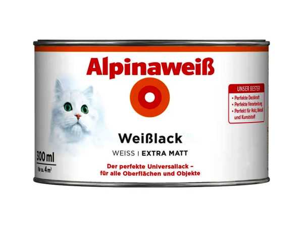 Weißlack Extramatt