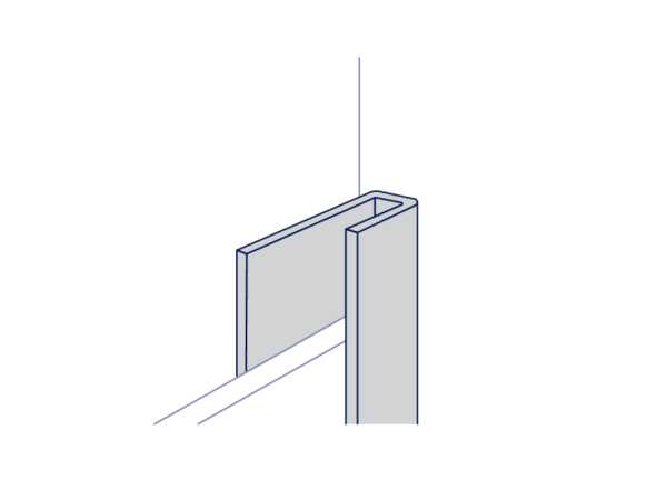 U-Abschlussprofil Aluminium 0001 für Mural Revela Wandpaneele