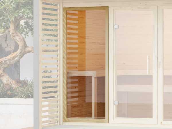 Saunafenster Klarglas naturbelassen