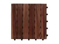 Vorschau: Terrassenfliese Akazie Holzfliese dunkel geölt Vorschau: Terrassenfliese Akazie Holzfliese dunkel geölt