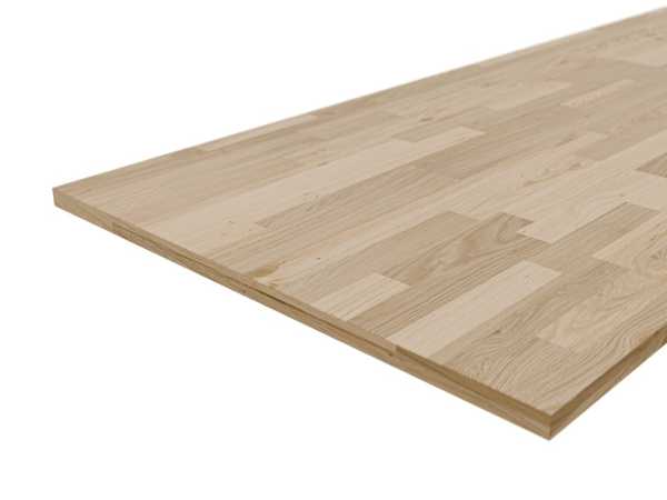 Leimholz europäische Eiche A-B 28 mm, 250 x 80 cm