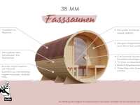 Vorschau: Fasssauna 3 SET naturbelassen Vorschau: Fasssauna 3 SET naturbelassen