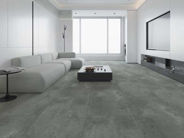 Premium Klickvinyl Grey Concrete Fliese
