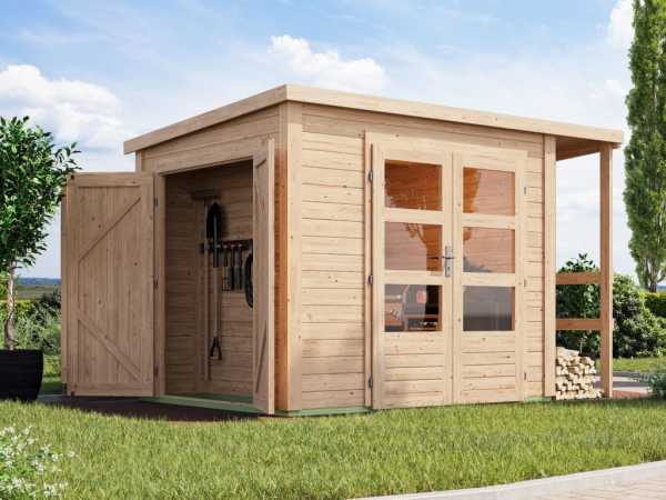 Gartenhaus Multifunktionshaus Pultdach 28 mm