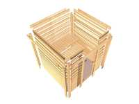 Vorschau: Karibu Massivholzsauna Sophie 3 Vorschau: Karibu Massivholzsauna Sophie 3