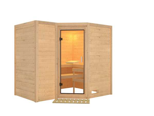 Massivholzsauna Premiumsauna 38 mm Betty