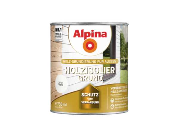 Holz-Isoliergrund für Außen weiß