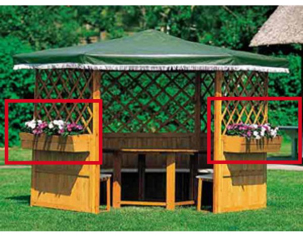 Blumenkasten für Pavillon "Marburg" und "Palma"