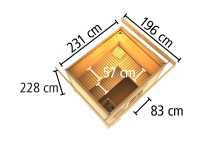 Vorschau: Saunahaus Hytti 3 SET naturbelassen Vorschau: Saunahaus Hytti 3 SET naturbelassen