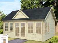 Vorschau: Gartenhaus Blockbohlenhaus Claudia 19,4 m² 44 mm naturbelassen Vorschau: Gartenhaus Blockbohlenhaus Claudia 19,4 m² 44 mm naturbelassen