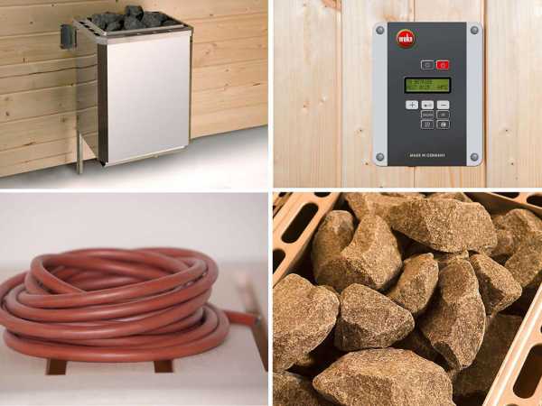 Saunaofen Set 3 mit 7,5 kW Ofen inkl. externer Steuerung