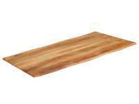 Vorschau: Tischplatte mit Waldkante aus Eiche Vorschau: Tischplatte mit Waldkante aus Eiche