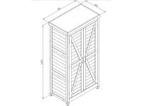 Vorschau: Geräteschrank "John" dunkelgrau für Innen- und Außenbereich Vorschau: Geräteschrank "John" dunkelgrau für Innen- und Außenbereich