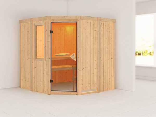 Sauna Systemsauna Simara 1 mit Fenster