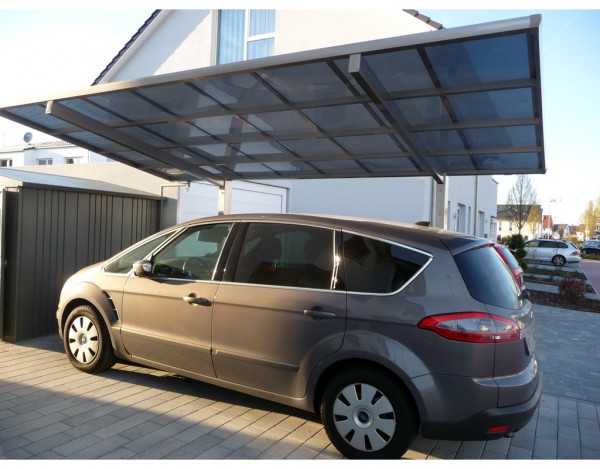 Carport Linea Typ 60 Edelstahl Look