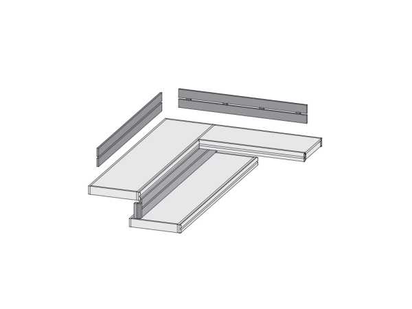 Rückenlehne und Bankblende Set 1